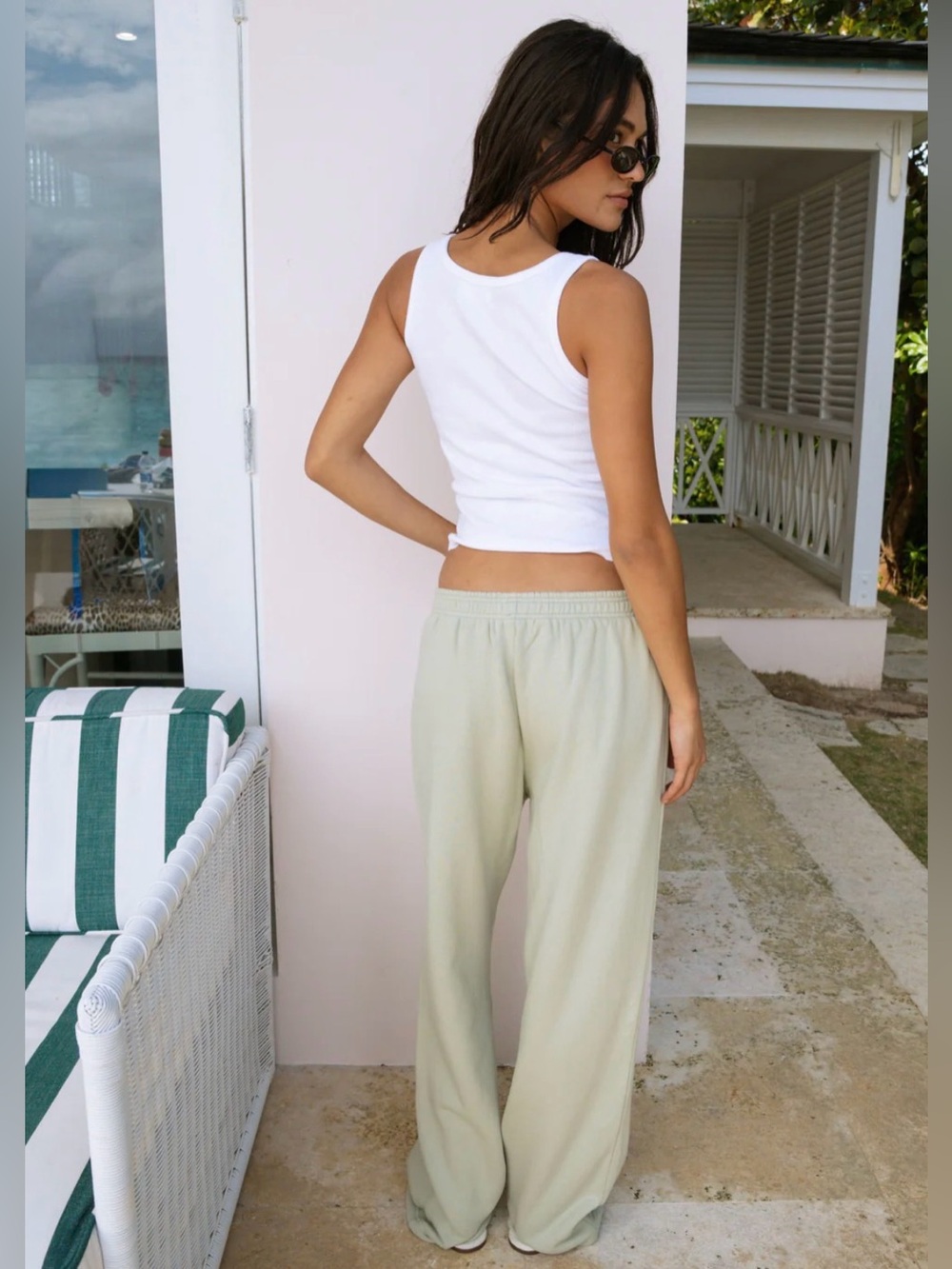PARKE Heritage Boxer Summerland Sweatpants in seafoam green size L - Picture 2 of 4